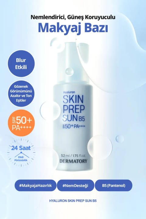 DERMATORY پرایمر مات‌کننده مرطوب‌کننده با SPF و هیالورون