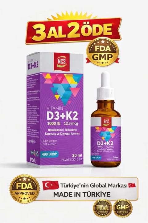 NCS Vitamin D3 K2 20 میلیلیتر قطره