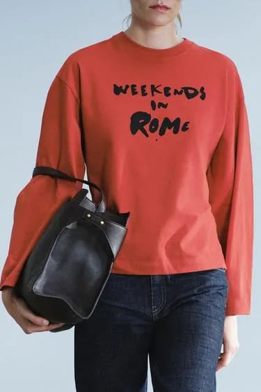 تیشرت شعاردار ROME