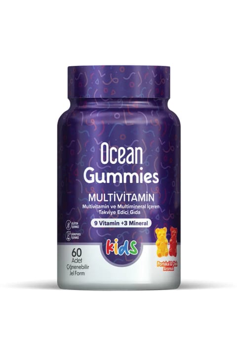 Ocean Gummies مولتی‌ویتامین کودکان ۶۰ عدد ژله‌ای جویدنی