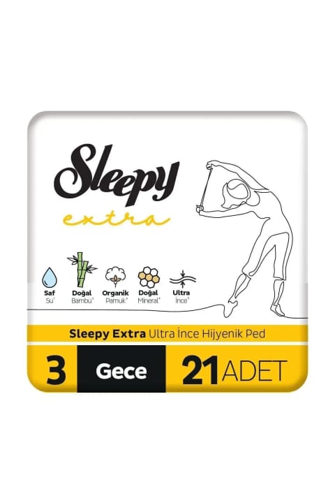 Sleepy نوار بهداشتی فوق نازک اکسترا شبانه ۷ عددی