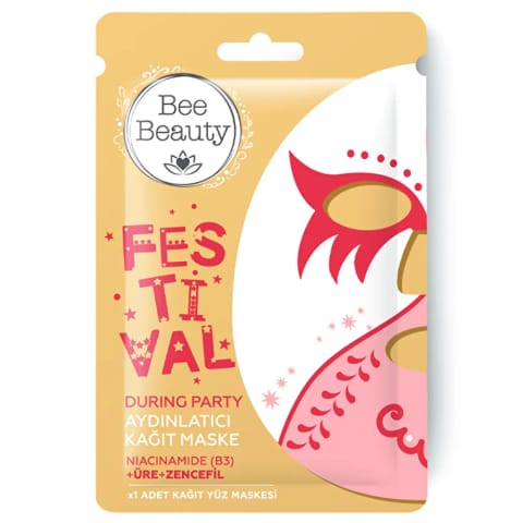 ماسک کاغذی روشنکننده Bee Beauty During Party