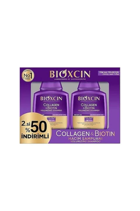 Bioxcin Collagen & Biotin شامپو 300 میلیلیتر - دومی 50٪