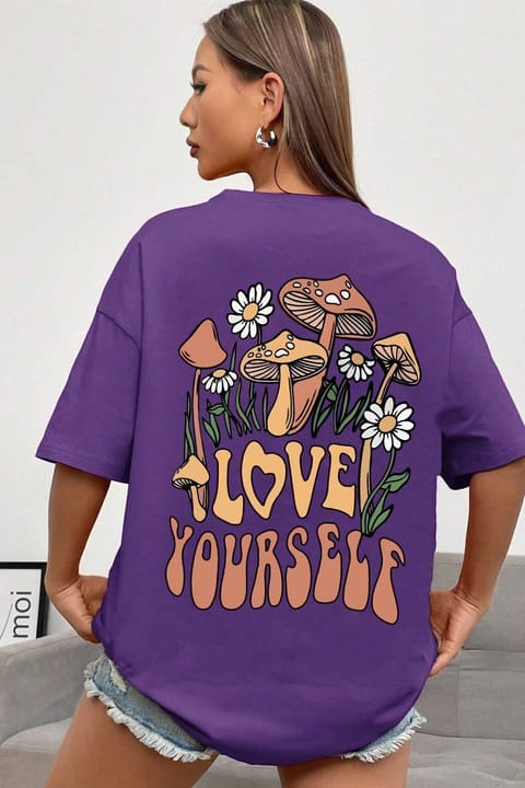 تیشرت چاپی Love Yourself یونیسکس uyguntarz