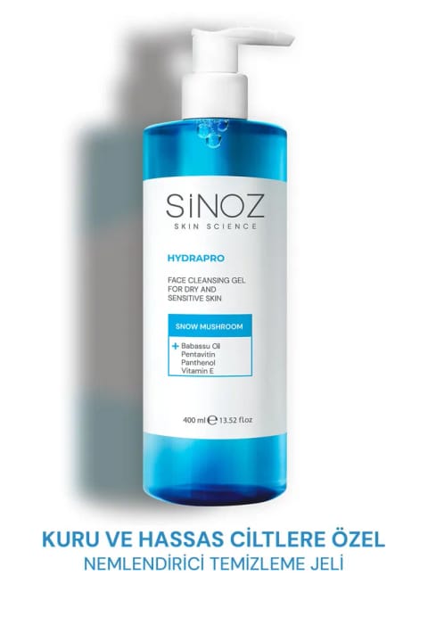 شوینده صورت مرطوبکننده SİNOZ Hydrapro برای پوست خشک و حساس