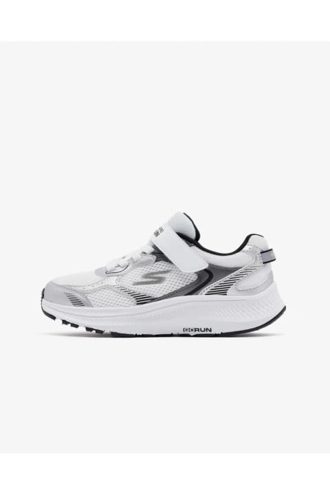 SKECHERS GO RUN CONSISTENT 2.0 - LEVEL-PACE پسرانه بزرگ نقرهای/سفید اسپرت...