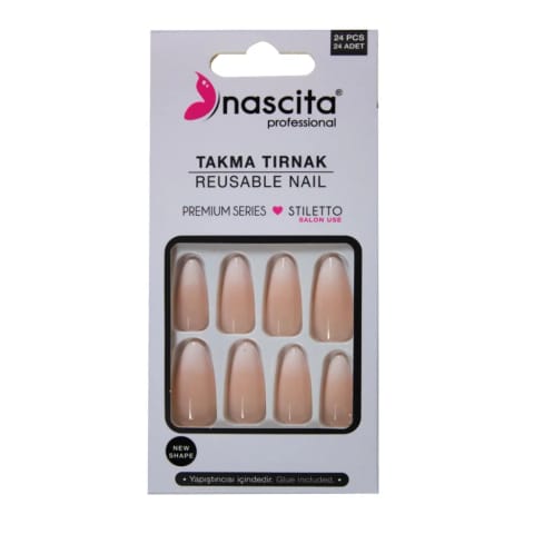 Nascita Ombre Stiletto ناخن مصنوعی ۲۴ عددی