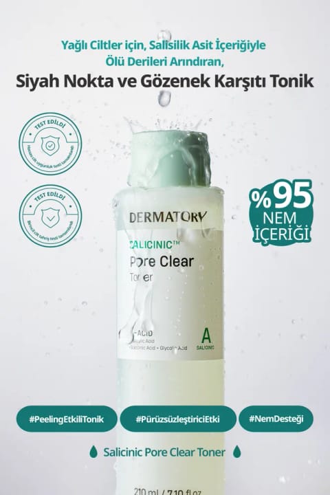 DERMATORY تونیک ضد جوش و پاککننده چربی اضافه حاوی سالیسیلیک اسید