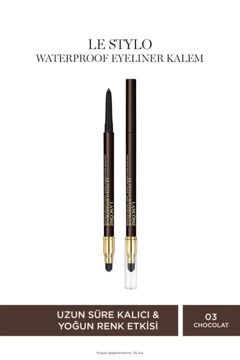 Lancome Le Stylo مداد چشم ضد آب 03 قهوهای 3614273436373