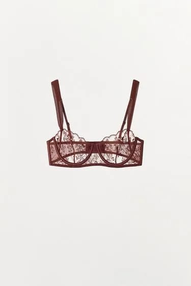 FLORAL EMBROIDERY BRA سوتین گل‌دوزی‌شده