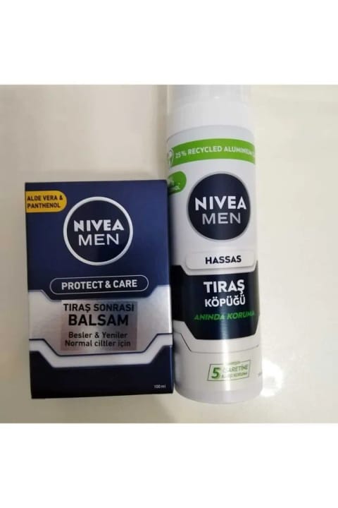 NIVEA Men Deep Smooth Foam & Nivea Men Protect Care After Shave Balm