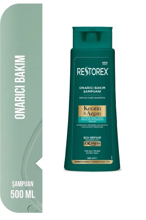 شامپو ترمیمکننده کراتین و آرگان Restorex 500ml