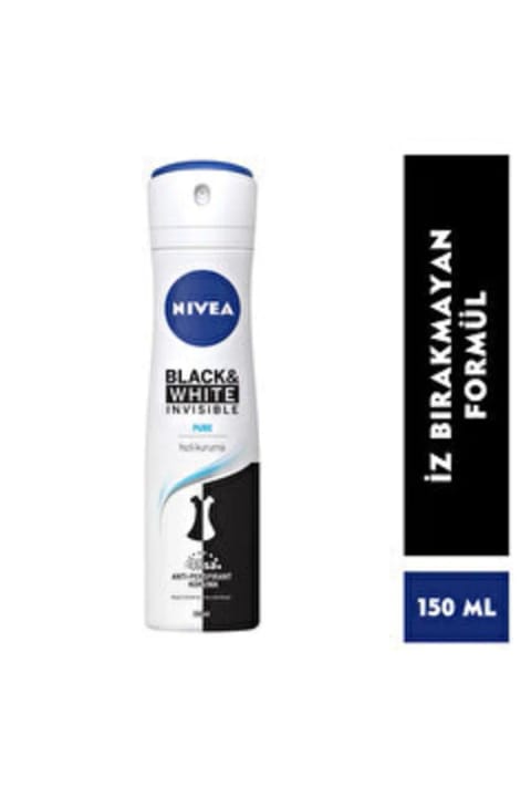 NIVEA دئودورانت Invisible Black & White Pure 150 میل