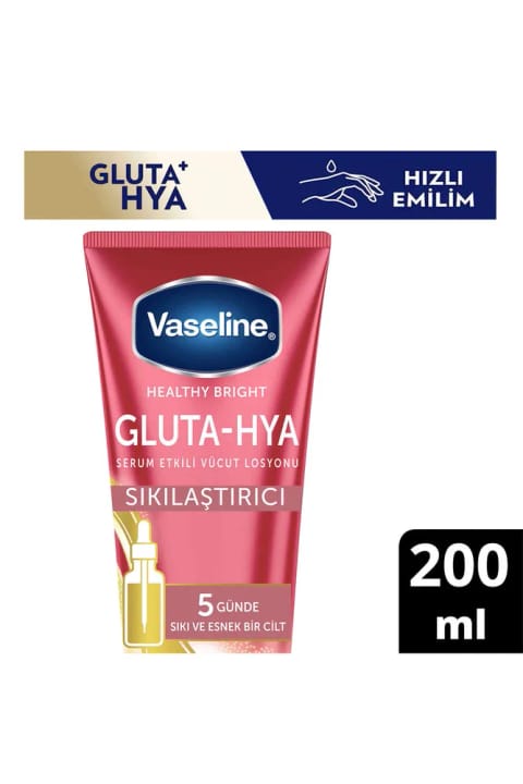 Vaseline Gluta-Hya سفتکننده لوسیون بدن با اثر سرم ۲۰۰ میلیلیتر