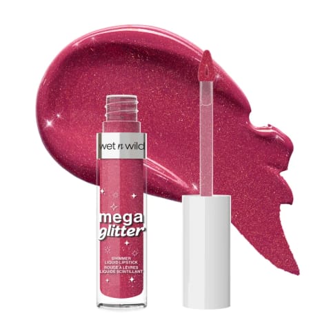 wet n wild Mega Glitter Shimmer رژ لب مایع Pink Future