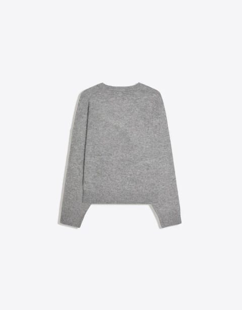 پلیور یقه گرد با برش جعبهای Bershka