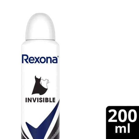 Rexona دئودورانت اسپری زنانه Invisible محافظت بیوقفه ۷۲ ساعته ۲۰۰ میلیلیتر