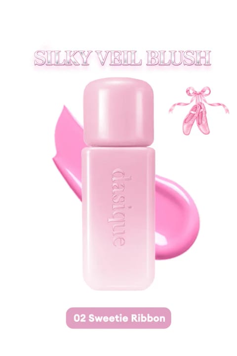 dasique رژگونه مایع سبک با پایانی ابریشمی Silky Veil Blush (#02 Swe...