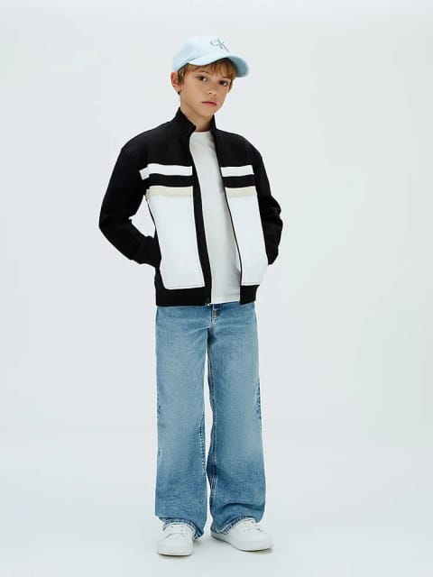 Calvin Klein سویشرت راحتی رنگ‌بلوک پسرانه