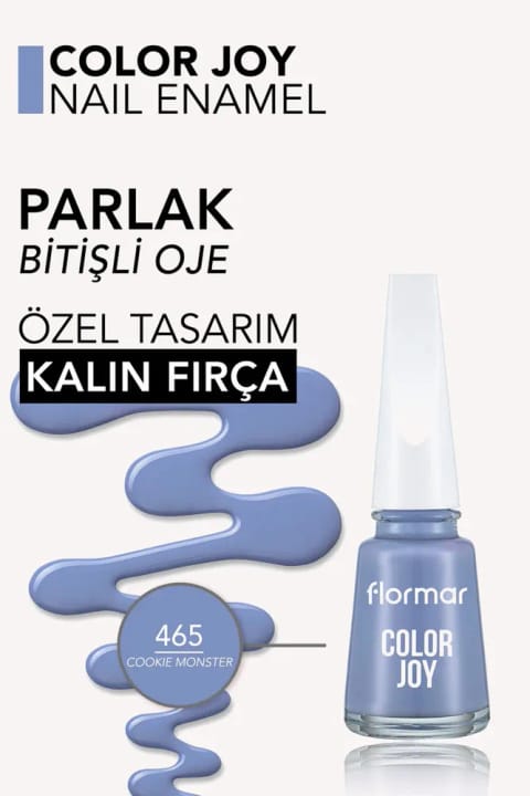 Flormar Color Joy Oje - 465 COOKIE MONSTER