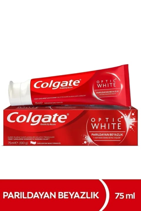 خمیردندان سفیدکننده Colgate Optic White درخشان ۷۵ میلیلیتر مراقبت دهان...