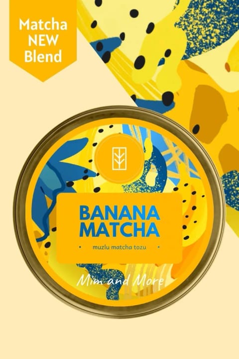 Mim and More Banana Matcha - پودر ماچا با طعم موز، ۲۵ گرم