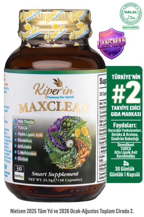 Kiperin Max Clean | ترمیم و سم‌زدایی | Tudca، خار مریم، کنگر | 9 ترکیب...