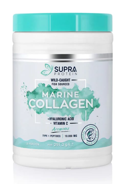 Supra Protein Marine Collagen کلاژن ماهی با Hyaluronic Acid و Vitamin C - 28 ...