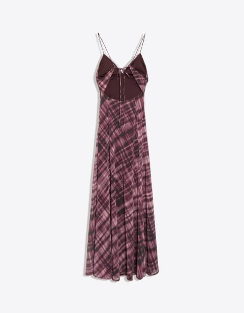 Long strappy tulle dress