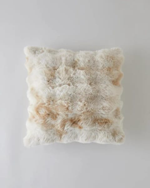 روبالشی کوسن مخملی Terra 45x45 سانتی‌متر بژ