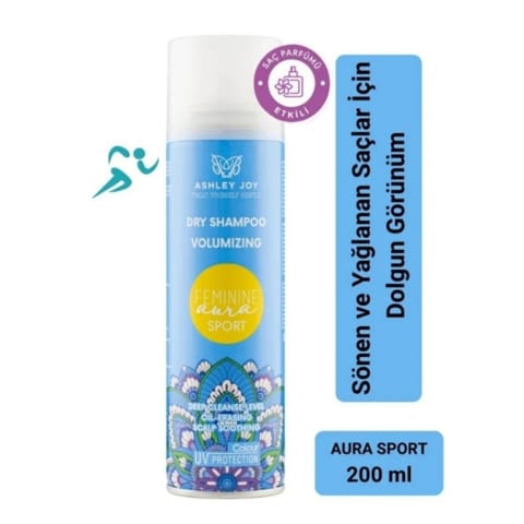 Ashley Joy Feminine Aura Sport اسپری موی خوشبو و شامپوی خشک موثر ۲۰۰ میلیلیتر