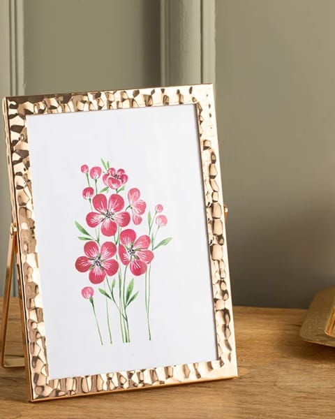 قاب فلزی Alba 13x18 سانتی‌متر طلایی