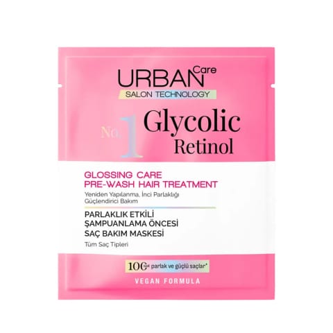 ماسک موی پیش از شستشو Urban Care شماره ۱ گلیکولیک رتینول، درخششبخش ۵۰ میلیلیتر