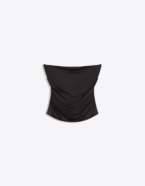 Ruched bandeau top