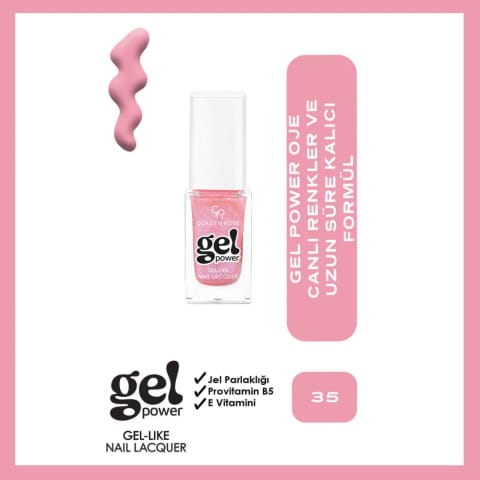 Golden Rose Power Gel Like ناخن شماره 35