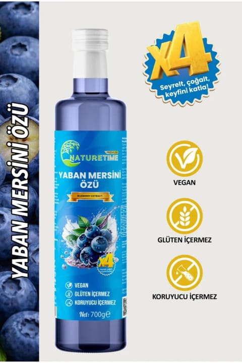 Naturetime Premium عصاره زغال اخته 700 گرم بدون گلوتن و بدون افزودنی طبیعی بدون آفت‌کش...