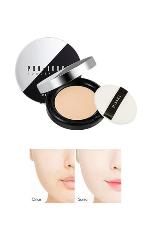 Missha پودر فشرده Pro-Touch برای پوستی درخشان و صاف