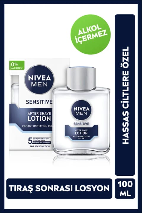NIVEA MEN لوسیون بعد از اصلاح مخصوص پوست حساس ۱۰۰ میلی‌لیتر