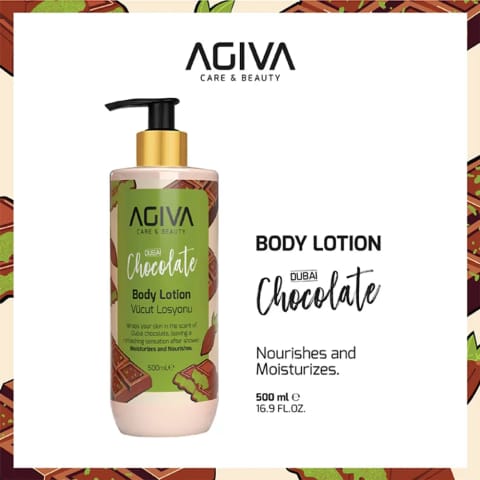 Agiva Care & Beauty لوسیون بدن دبی چاکلت 500 میلی‌لیتر