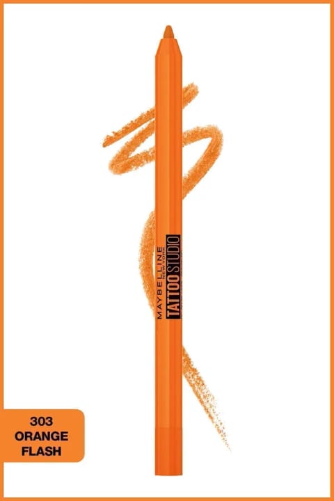 مداد چشم ژلهای تاتو لاینر میبلین نیویورک - Orange Flash - نارنجی