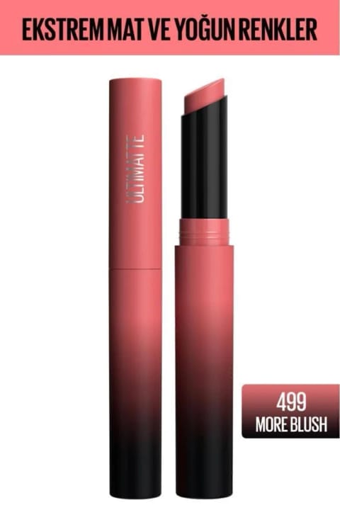 Maybelline New York Color Sensational Ultimatte Mat Ruj - 499 More Blush (صورتی)