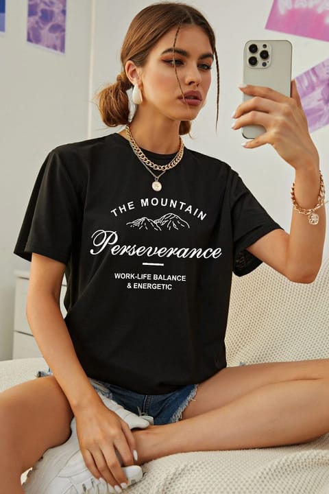 تی‌شرت طراحی چاپی The Mountain یونیسکس uyguntarz