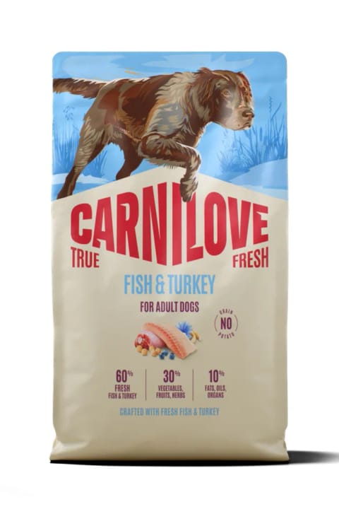Carnilove TRUE FRESH بدون غلات بزرگسال سگ بالغ با ماهی و بوقلمون خشک ...