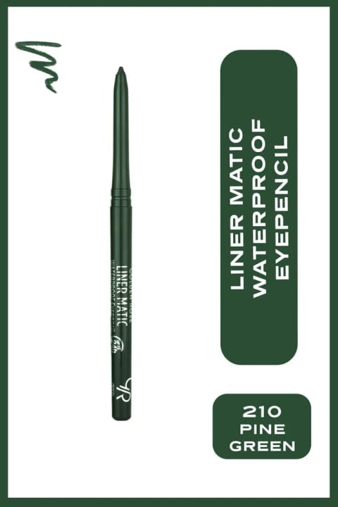 Golden Rose Liner Matic Waterproof Eyepencil - مداد چشم ضد آب شماره 2... — 210 Pine Green Yesil