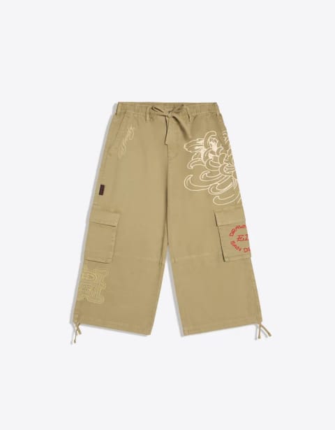 شلوارک برمودا بلند ED HARDY x BERSHKA