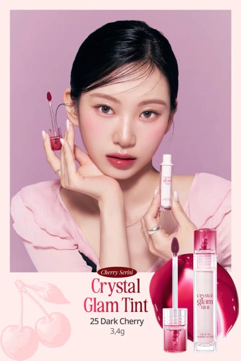 CLIO تینت براق غلیظ بدون حس چسبندگی Crystal Glam Tint (25 دار...