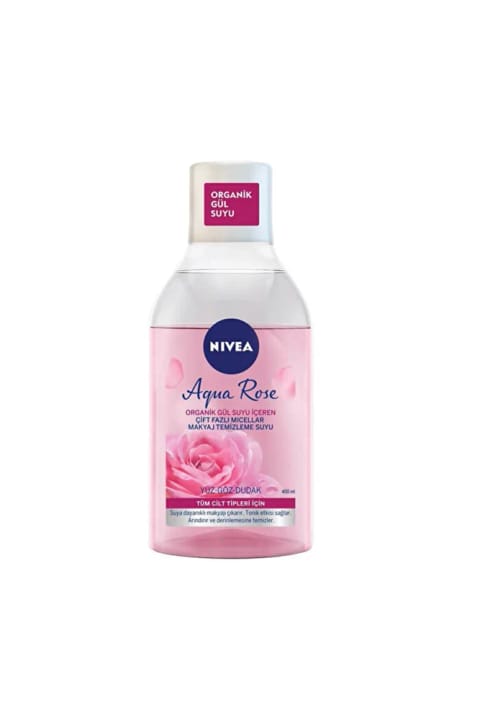 NIVEA Aqua Rose Micellar - حاوی گل سرخ، پاک‌کننده دو فاز آرایش