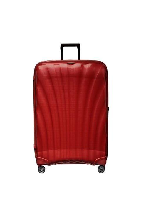 چرخدار Samsonite C-Lite قرمز - چمدان بزرگ جامبو ۴ چرخ سایز بزرگ ۸۶ سانتیمتری