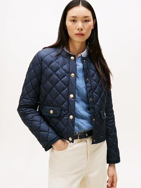 کت زنانه کویلتد دکمهای Tommy Hilfiger