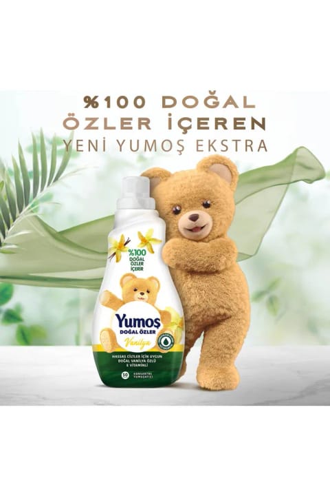 Yumoş Concentrate نرمکننده لباس 1200 میلیلیتری عصارههای طبیعی